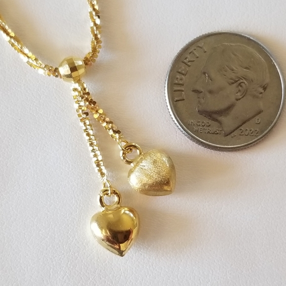 10K Gold Heart Necklace - Picture 5 of 8